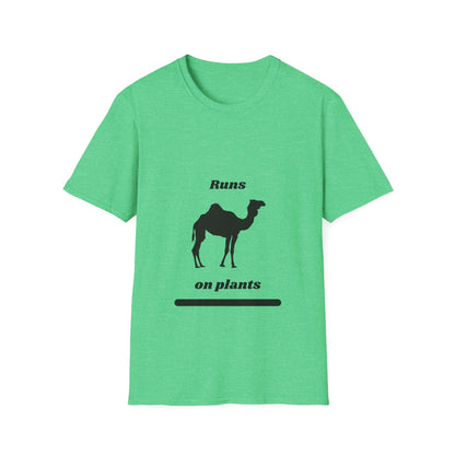 Runs on Plants T-Shirt | Camel