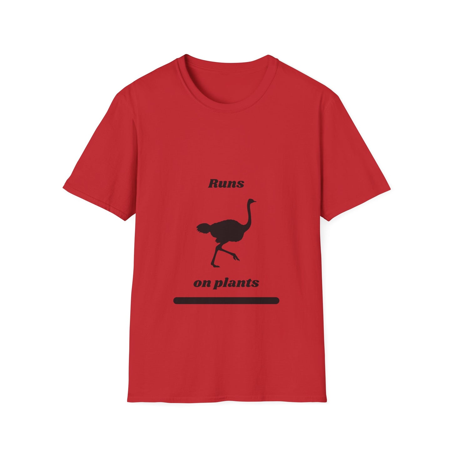 Runs on Plants T-Shirt | Ostrich
