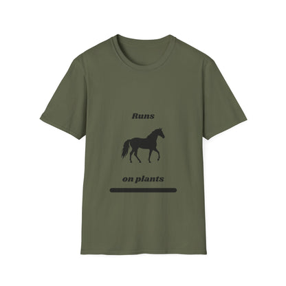 Runs on Plants T-Shirt | Horse