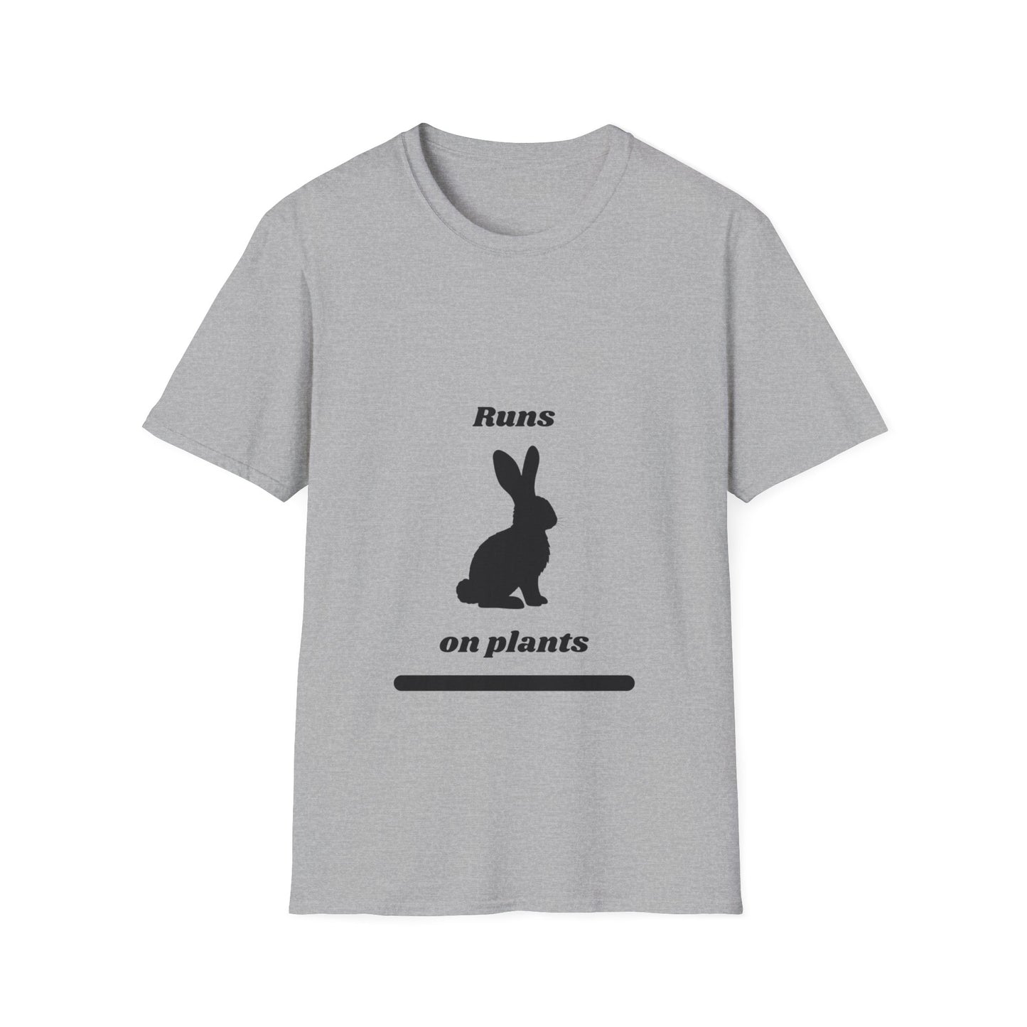 Runs on Plants T-Shirt | Rabbit