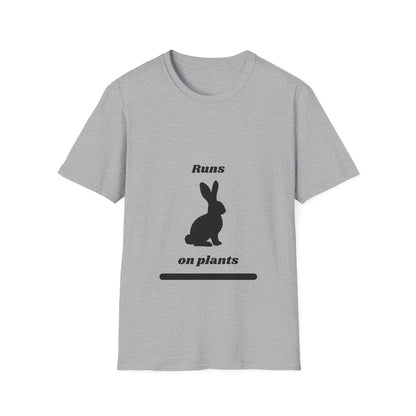 Runs on Plants T-Shirt | Rabbit
