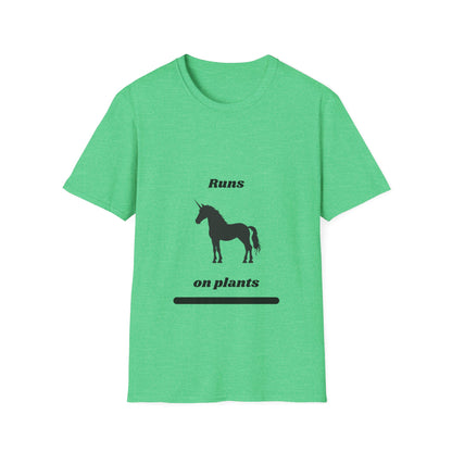 Runs on Plants T-Shirt | Unicorn