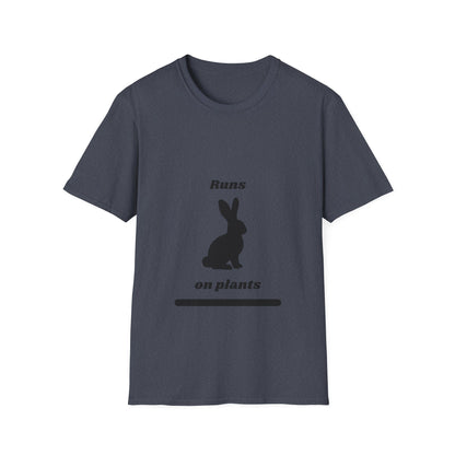 Runs on Plants T-Shirt | Rabbit