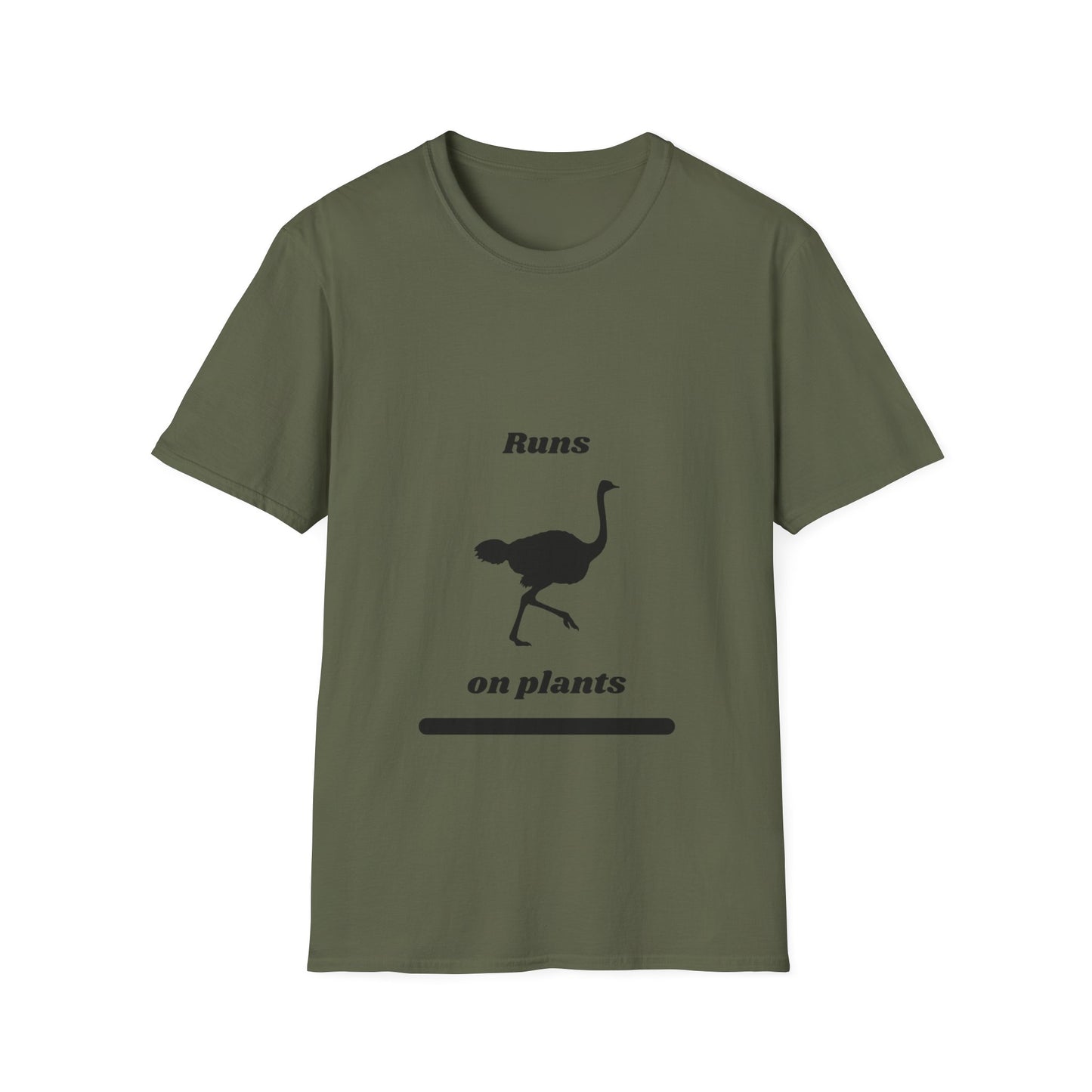 Runs on Plants T-Shirt | Ostrich