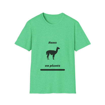 Runs on Plants T-Shirt | Llama