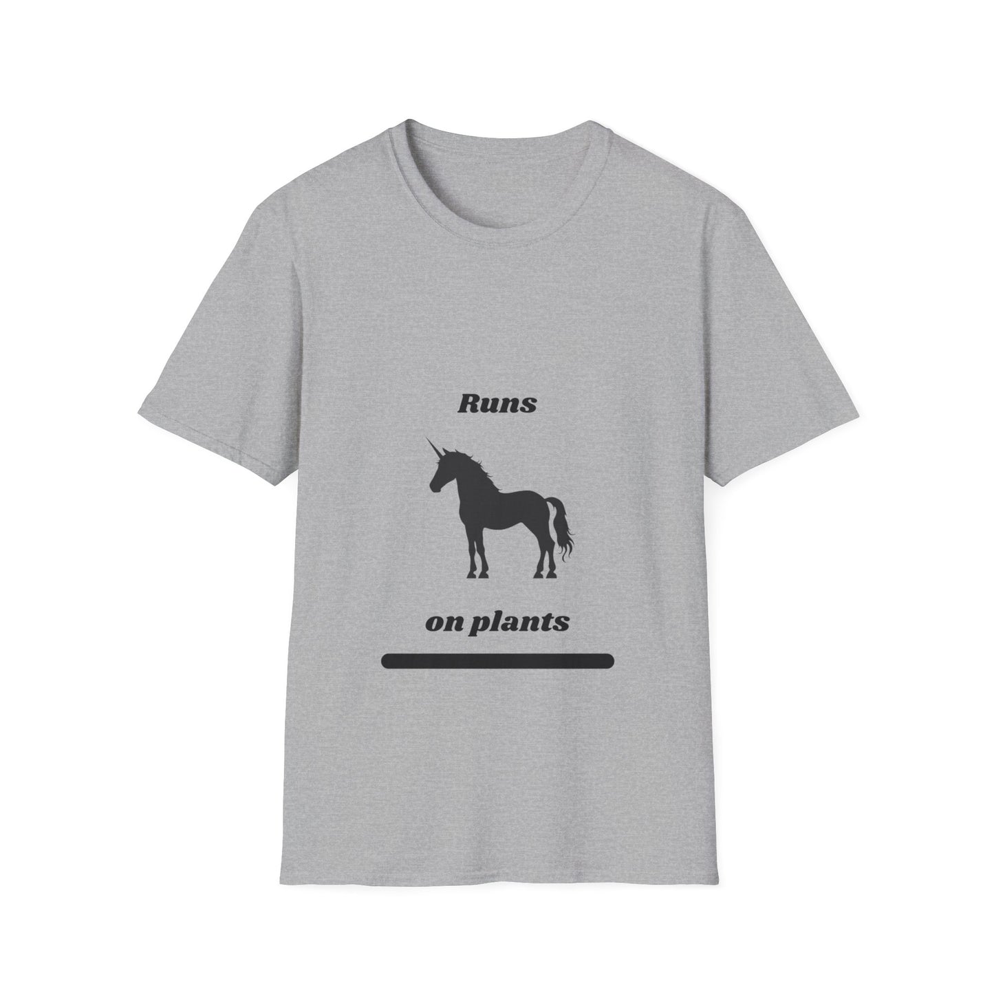 Runs on Plants T-Shirt | Unicorn