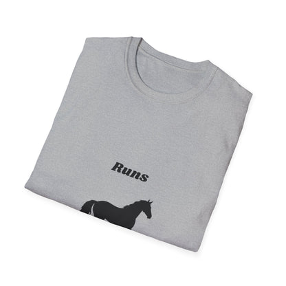 Runs on Plants T-Shirt | Horse
