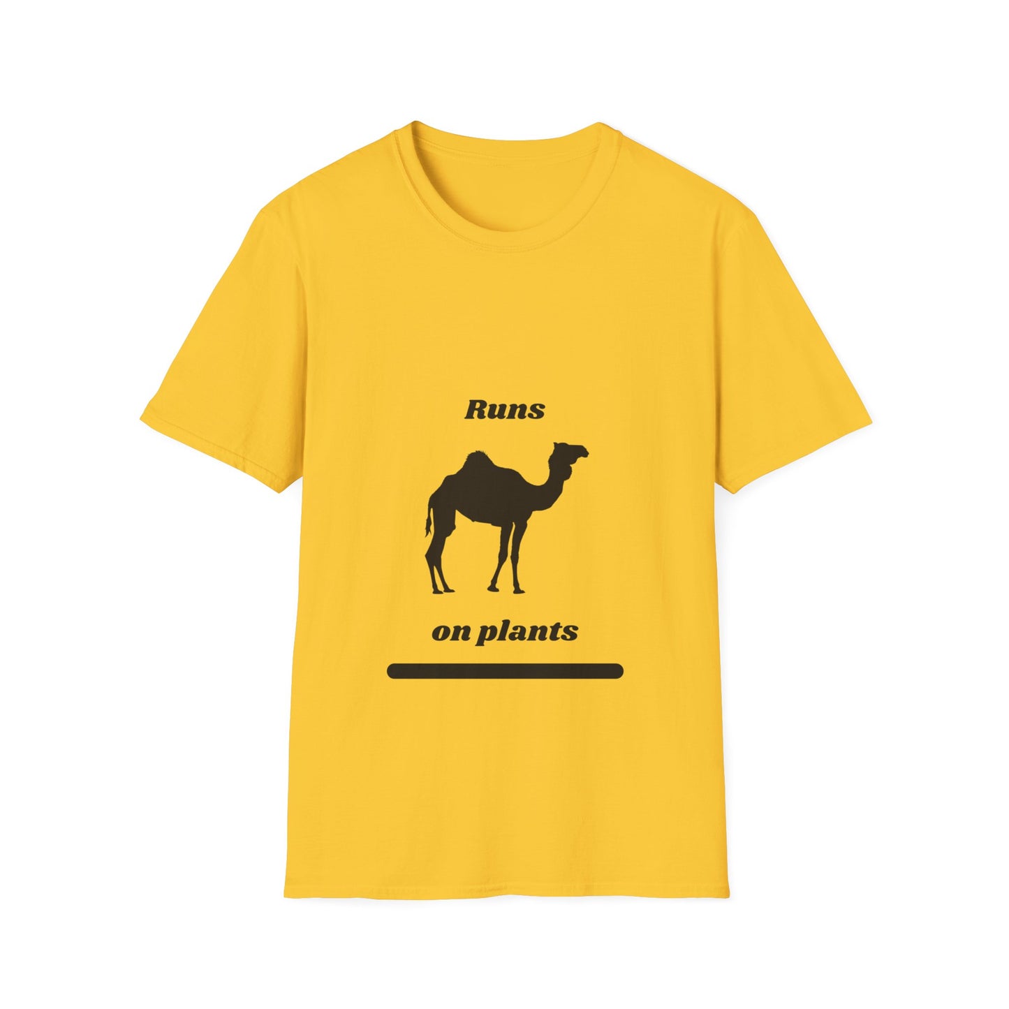 Runs on Plants T-Shirt | Camel