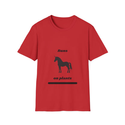Runs on Plants T-Shirt | Unicorn