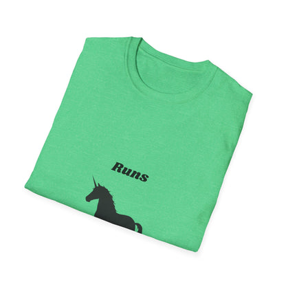 Runs on Plants T-Shirt | Unicorn