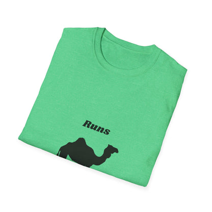 Runs on Plants T-Shirt | Camel