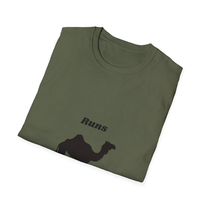 Runs on Plants T-Shirt | Camel