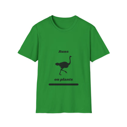 Runs on Plants T-Shirt | Ostrich