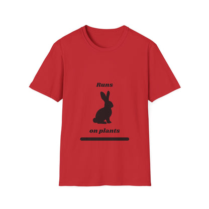 Runs on Plants T-Shirt | Rabbit
