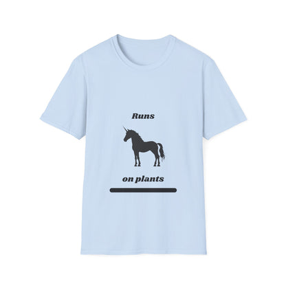 Runs on Plants T-Shirt | Unicorn
