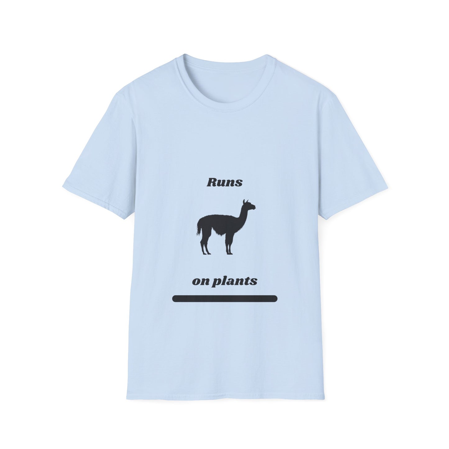 Runs on Plants T-Shirt | Llama
