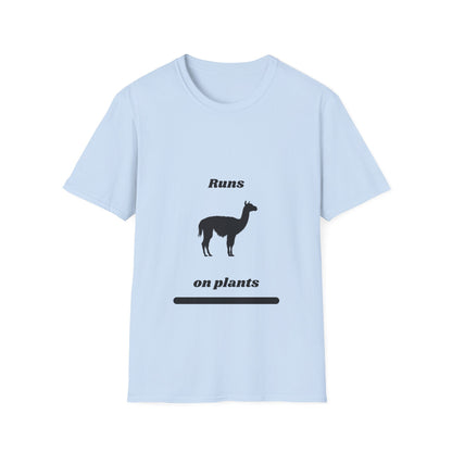 Runs on Plants T-Shirt | Llama