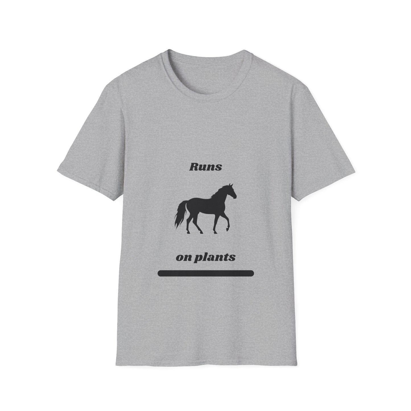 Runs on Plants T-Shirt | Horse