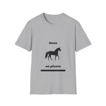 Runs on Plants T-Shirt | Horse