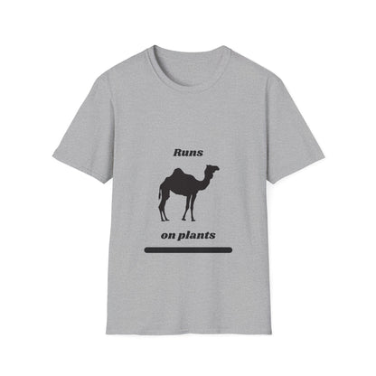 Runs on Plants T-Shirt | Camel