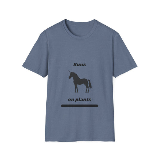 Runs on Plants T-Shirt | Unicorn