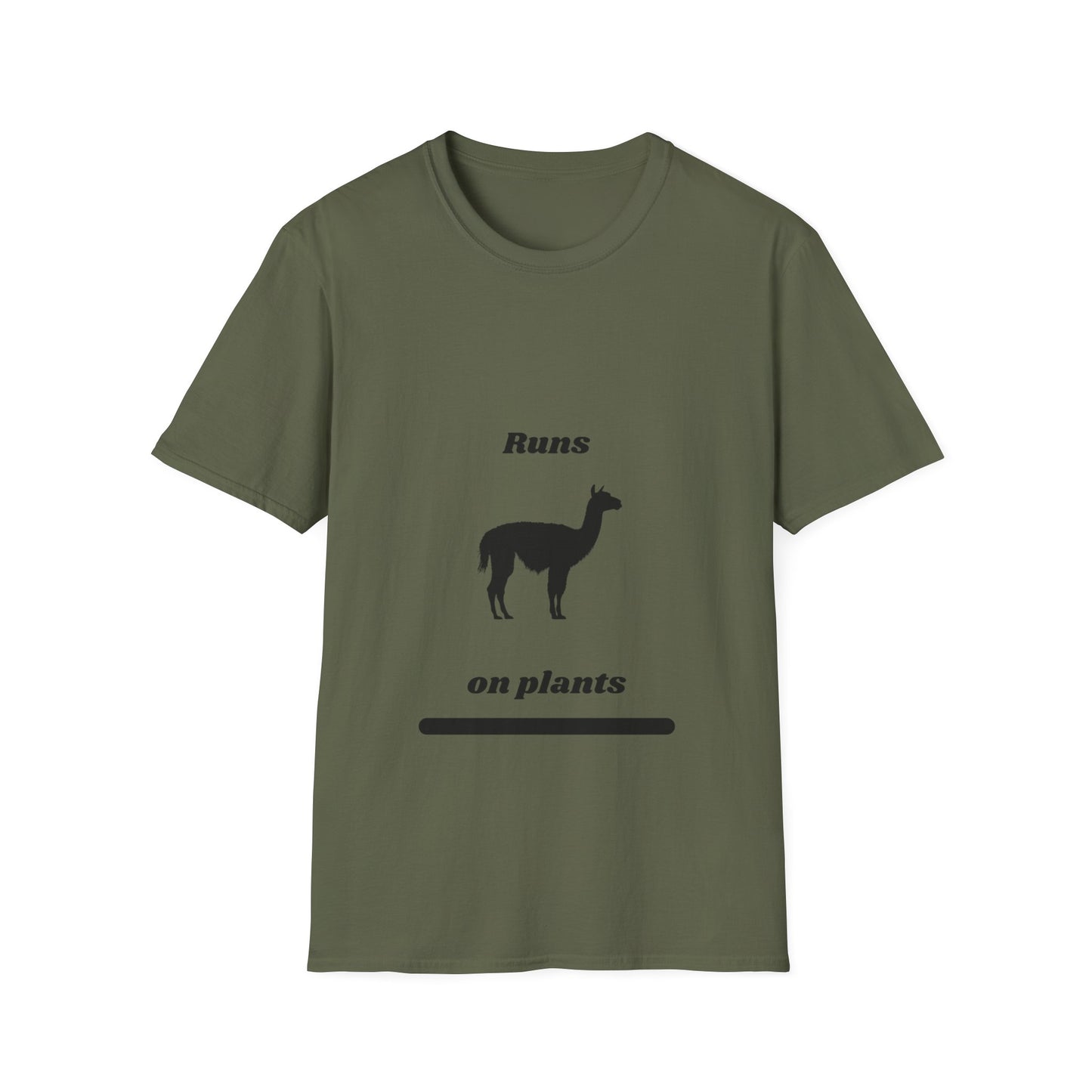 Runs on Plants T-Shirt | Llama