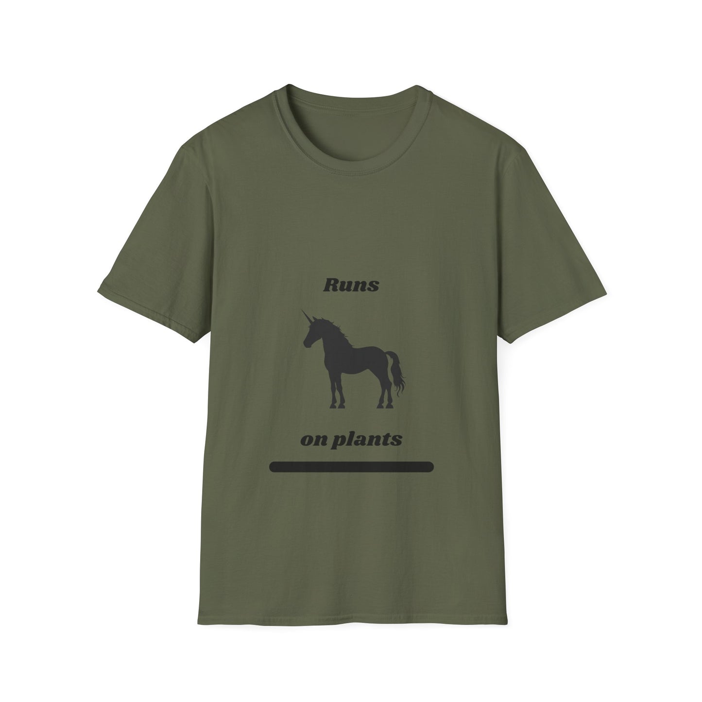 Runs on Plants T-Shirt | Unicorn