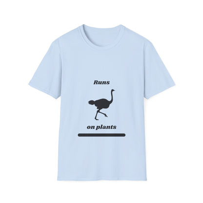Runs on Plants T-Shirt | Ostrich