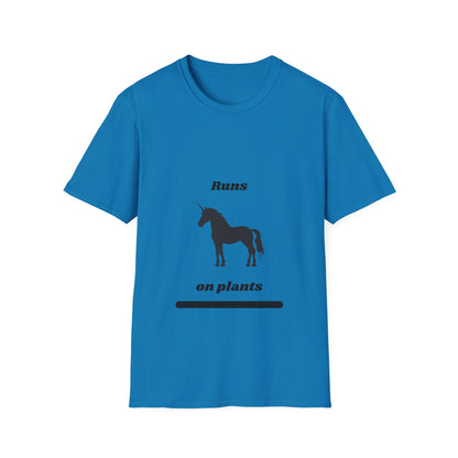Runs on Plants T-Shirt | Unicorn