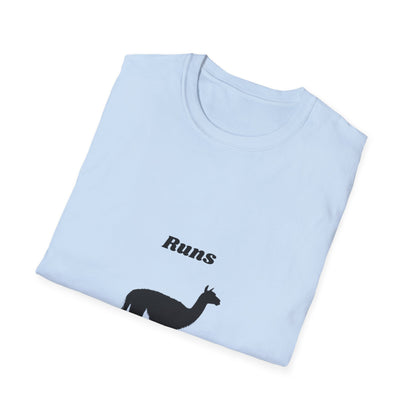 Runs on Plants T-Shirt | Llama