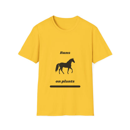 Runs on Plants T-Shirt | Horse