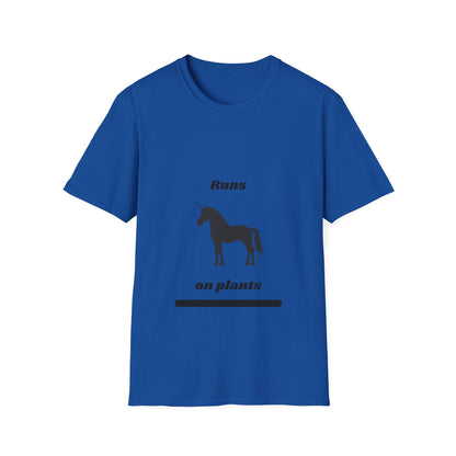 Runs on Plants T-Shirt | Unicorn