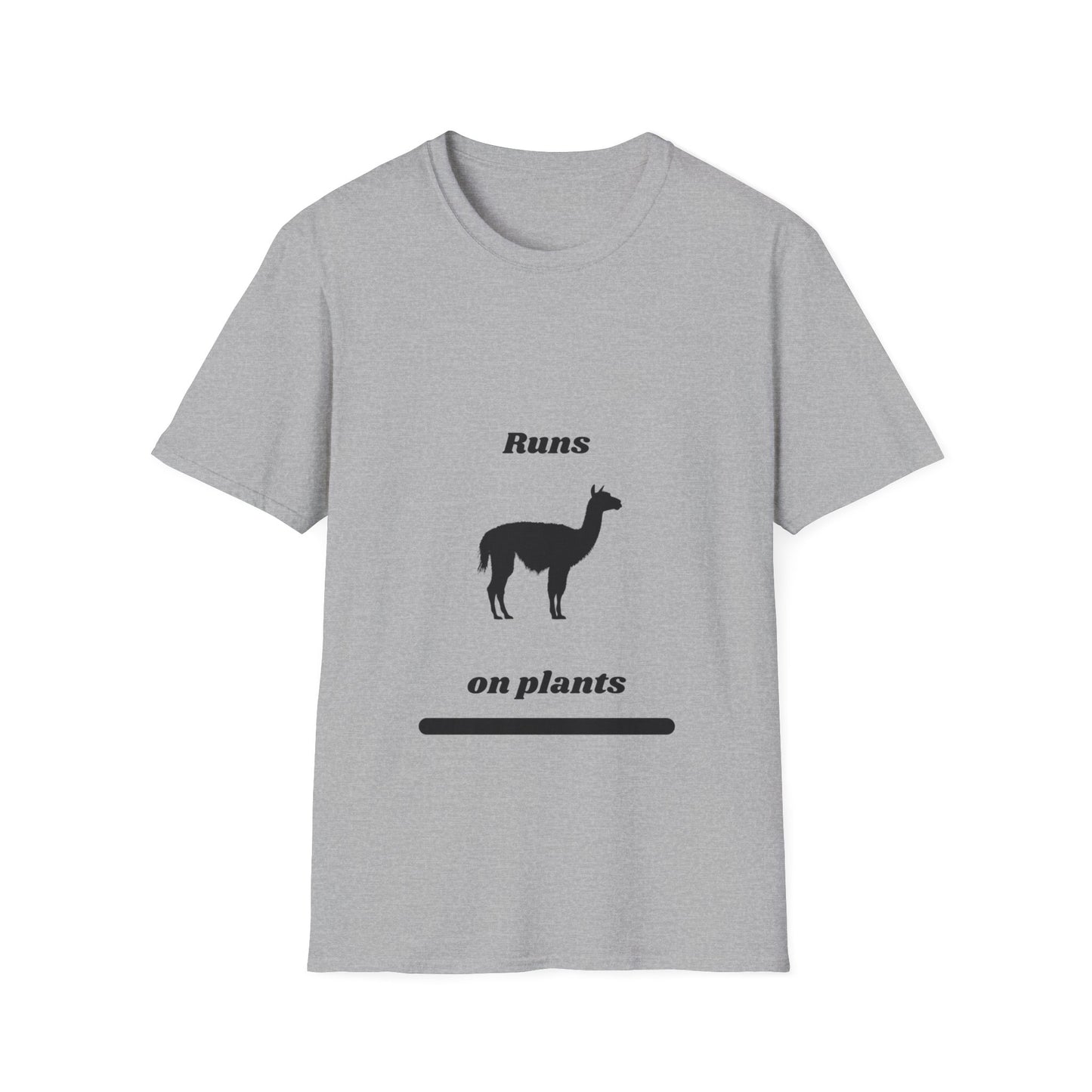 Runs on Plants T-Shirt | Llama
