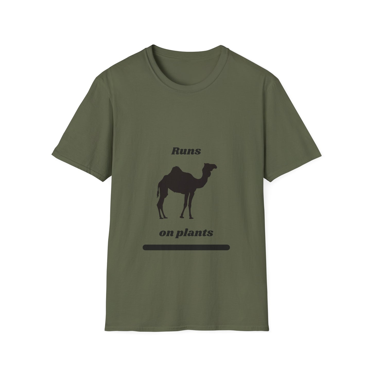 Runs on Plants T-Shirt | Camel