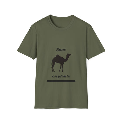 Runs on Plants T-Shirt | Camel