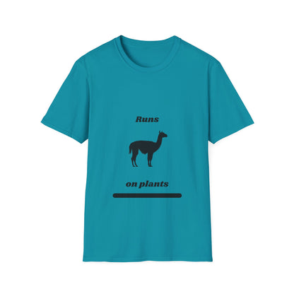 Runs on Plants T-Shirt | Llama