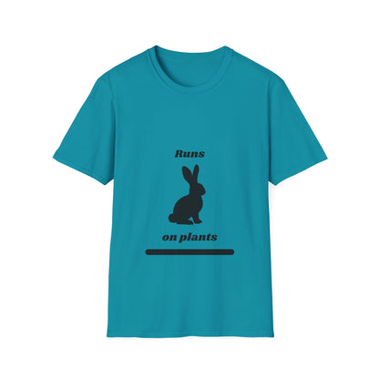 Runs on Plants T-Shirt | Rabbit