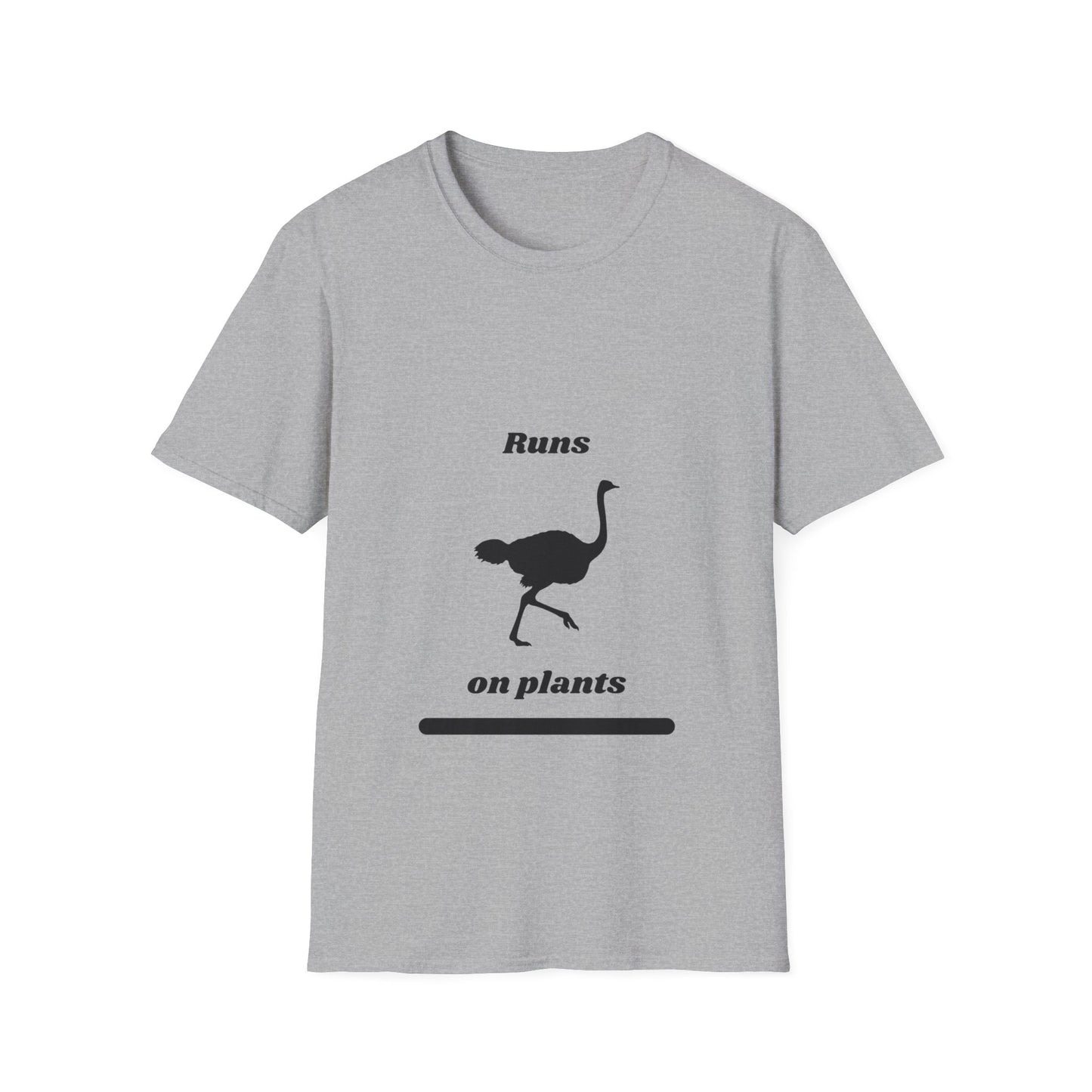 Runs on Plants T-Shirt | Ostrich