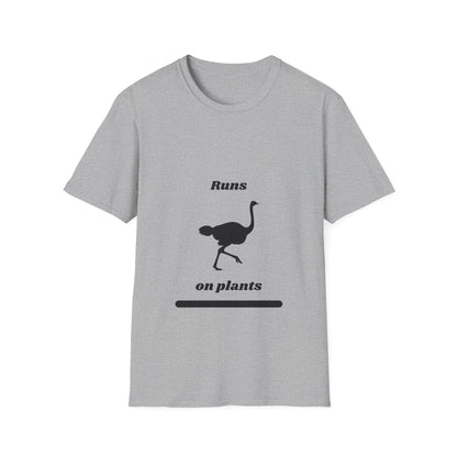 Runs on Plants T-Shirt | Ostrich