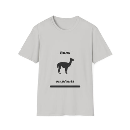 Runs on Plants T-Shirt | Llama