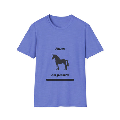 Runs on Plants T-Shirt | Unicorn