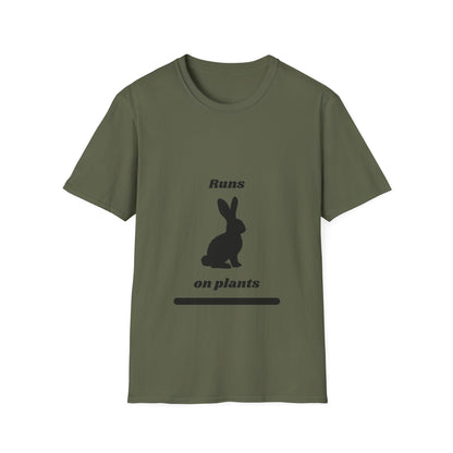 Runs on Plants T-Shirt | Rabbit